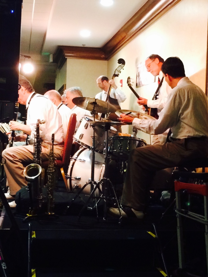 My father-in-law's band playing some 20's jazz.
